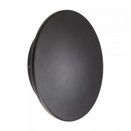 Wall lamp Redo Tanit, metal, dark grey, LED, 24W, 1532 lumens, warm white 3000K, D.30 cm, IP54