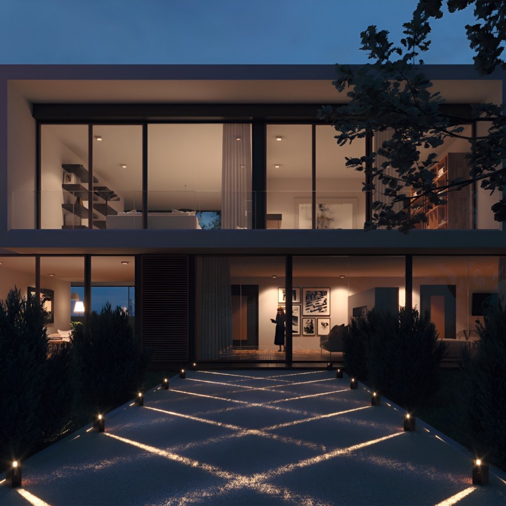 Bollard Redo Izar, metal, dark grey, LED, 11W, 322 lumens, warm white 3000K, H.17 cm, IP65