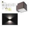 Wall lamp Redo Beta, metal, dark brown, LED, 2X6W, 1103 lumens, warm white 3000K, IP54