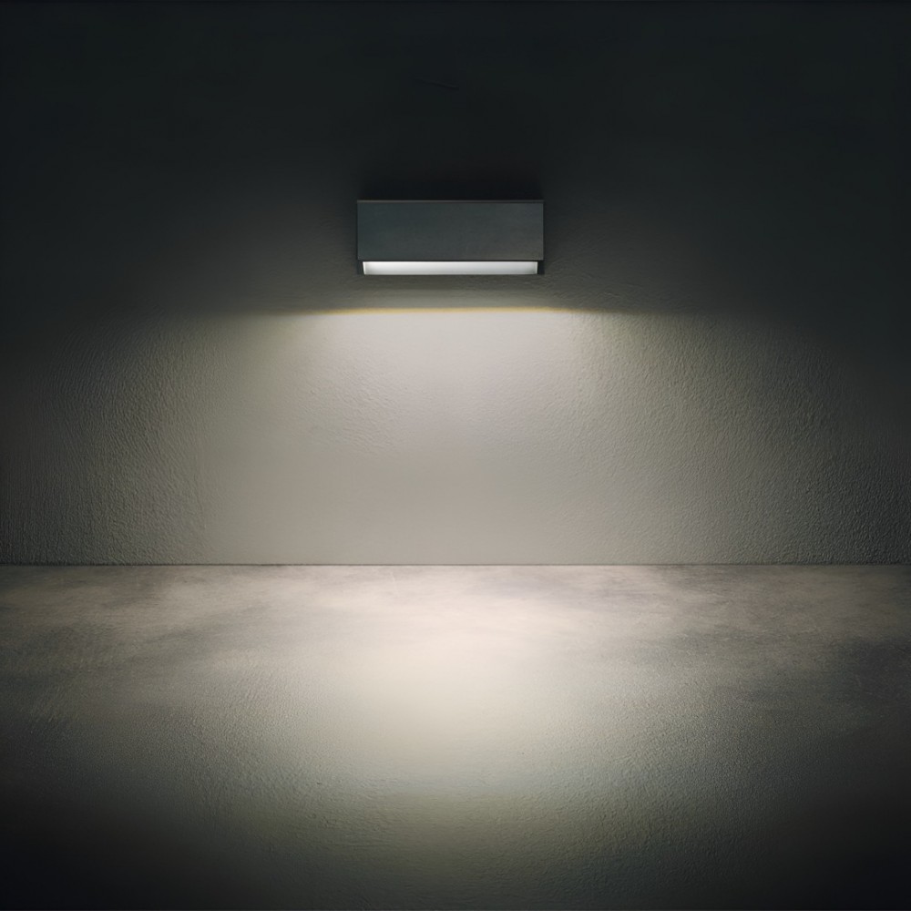 Step light Redo Ander, ABS, dark grey, LED, 4W, 200 lumens, warm white 3000K, L.22 cm, IP65