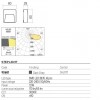 Step light Redo Holos, metal, dark grey, LED, 1,5W, 55 lumens, warm white 3000K, L.8 cm, IP65