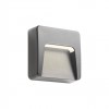 Step light Redo Holos, metal, dark grey, LED, 1,5W, 55 lumens, warm white 3000K, L.8 cm, IP65