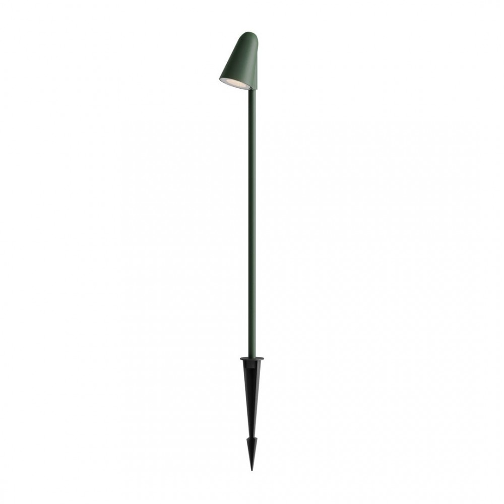 Picket Redo Nivalis, metal, dark green, LED, 6,8W, 650 lumens, warm white 3000K, H.61 cm, IP65