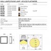 Ceiling lamp Redo Quadris, metal, corten, LED CCT, 20W, 1310 lumens, warm white 2700K/3000K, L.25 cm, IP54