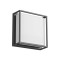 Ceiling lamp Redo Quadris, metal, dark grey, LED CCT, 20W, 1310 lumens, warm white 2700K/3000K, L.25 cm, IP54