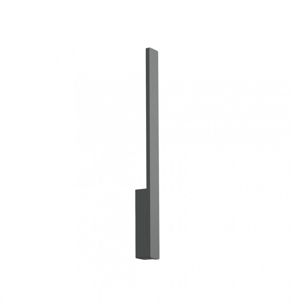 Wall lamp Redo Reflexa, metal, dark grey, LED, 6W, 437 lumens, warm white 3000K, H.62 cm, IP54