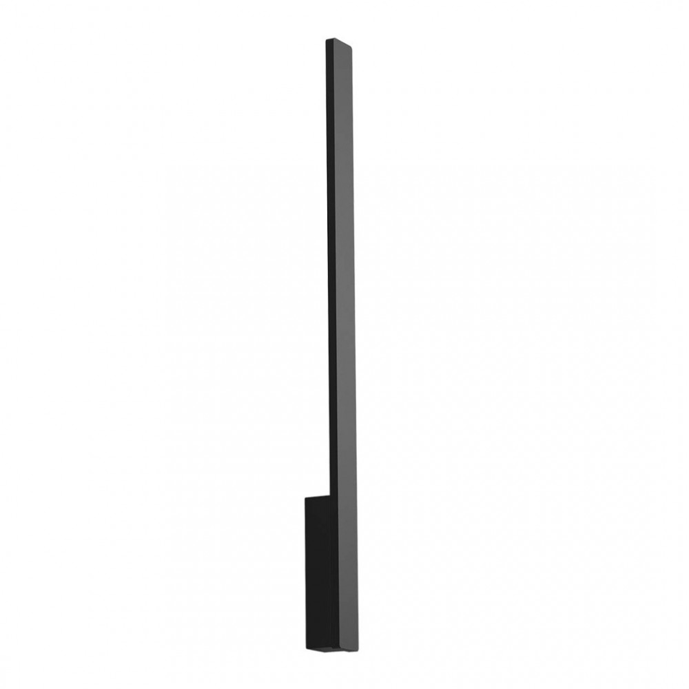 Wall lamp Redo Reflexa, metal, sand black, LED, 10W, 645 lumens, warm white 3000K, H.82 cm, IP54