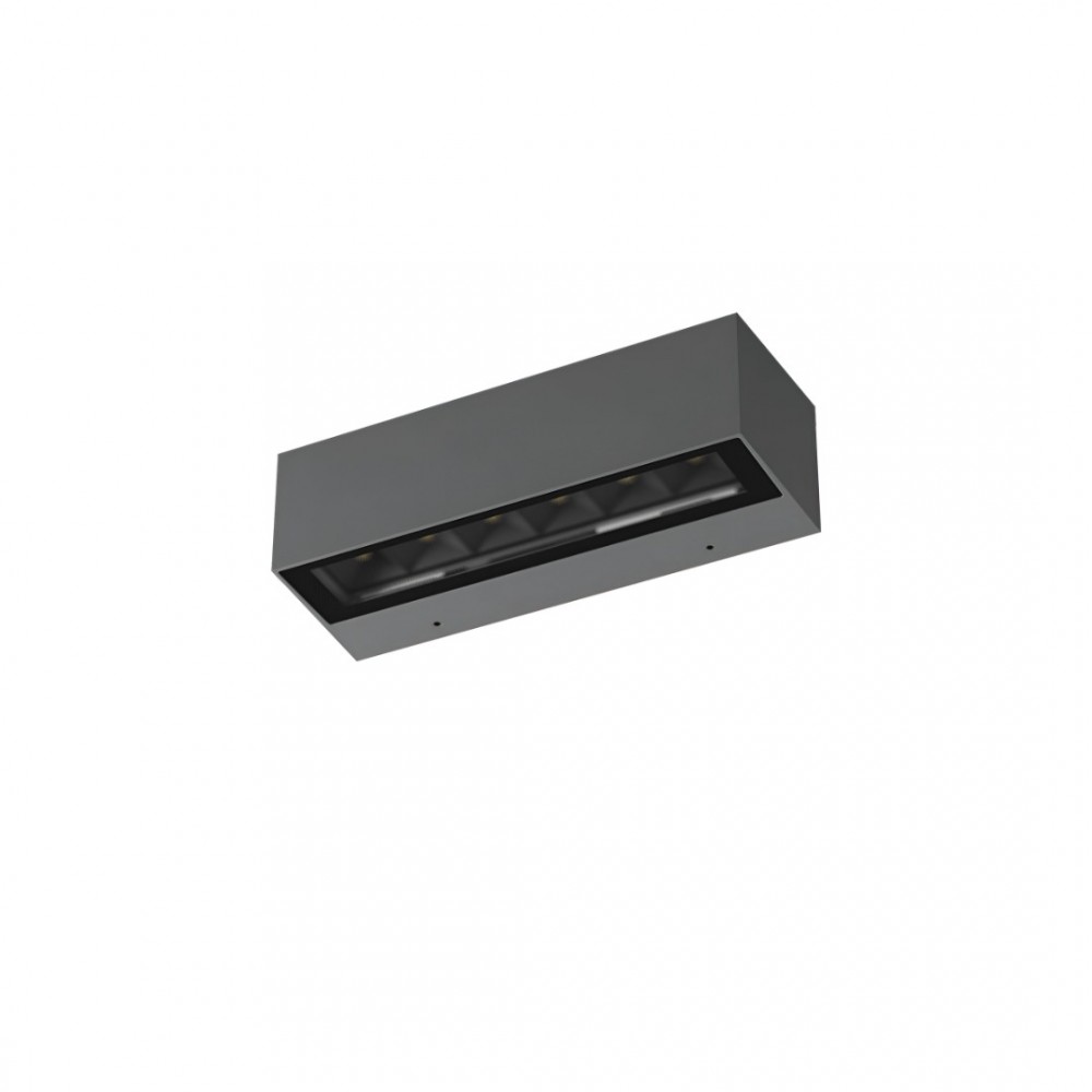 Wall lamp Redo Aroos, metal, dark grey, LED, 7,5W, 483 lumens, warm white 3000K, L.20 cm, IP65