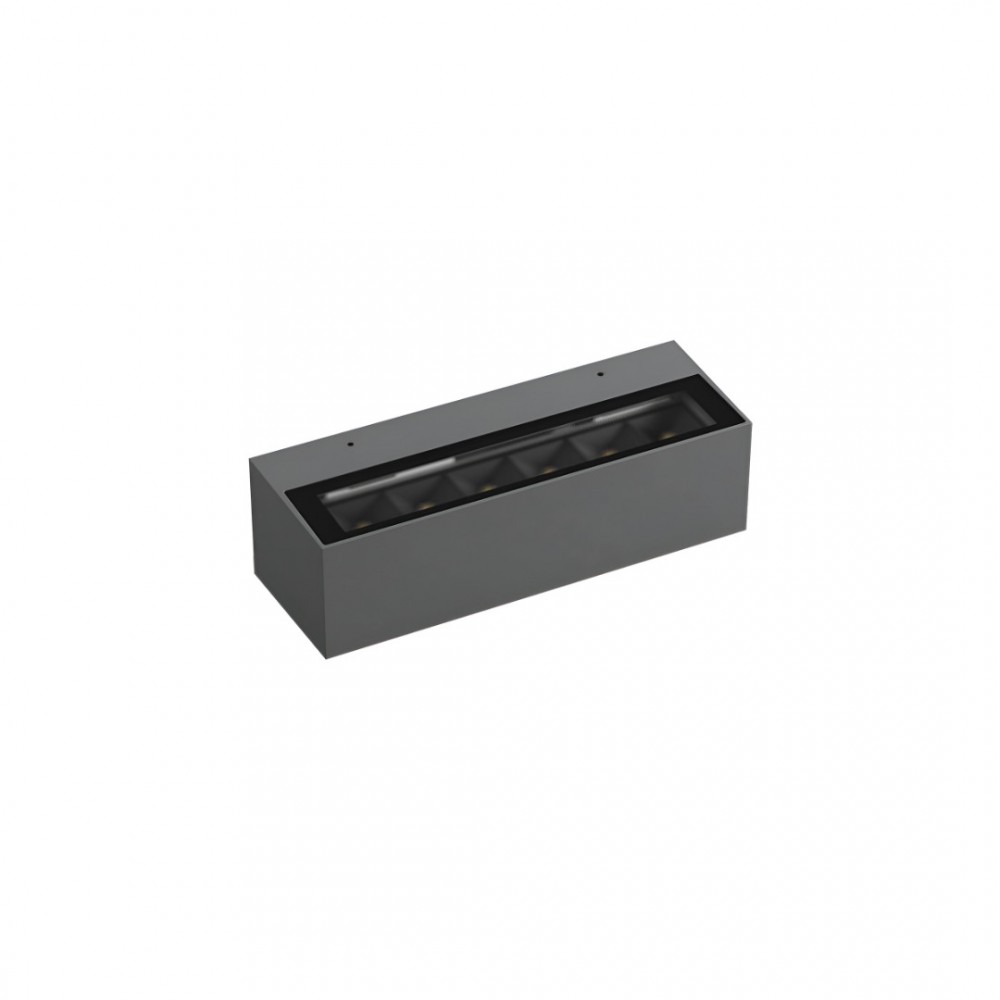 Wall lamp Redo Aroos, metal, dark grey, LED, 14,5W, 957 lumens, warm white 3000K, L.20 cm, IP65