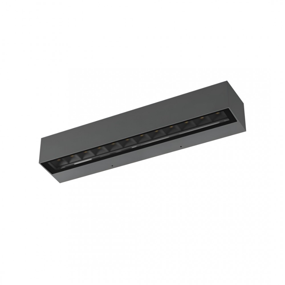 Wall lamp Redo Aroos, metal, dark grey, LED, 14,5W, 924 lumens, warm white 3000K, L.38 cm, IP65