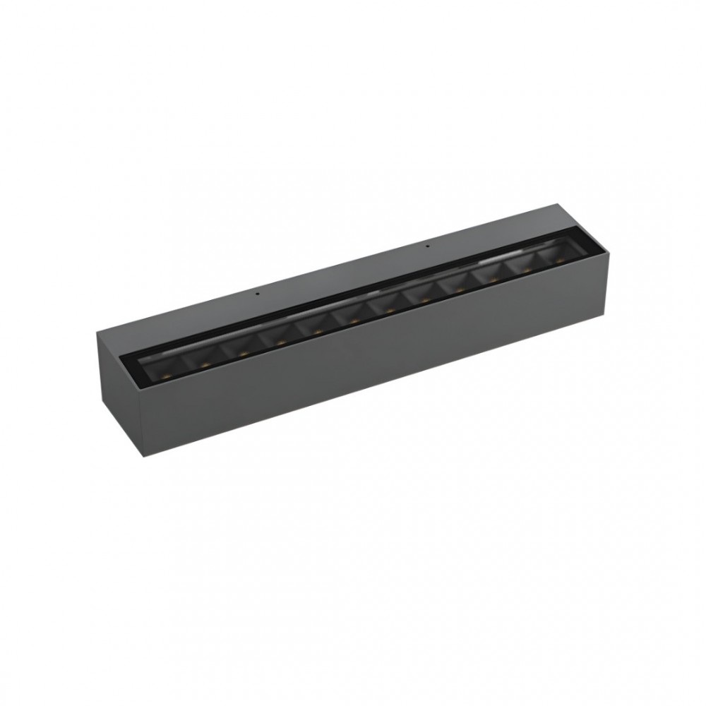 Wall lamp Redo Aroos, metal, dark grey, LED, 30W, 1936 lumens, warm white 3000K, L.38 cm, IP65