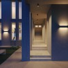 Wall lamp Redo Aroos, metal, dark grey, LED, 30W, 1936 lumens, warm white 3000K, L.38 cm, IP65