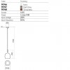 Suspension Redo Potter, metal, concrete, ivory, 1XGU10, D.16 cm, IP65