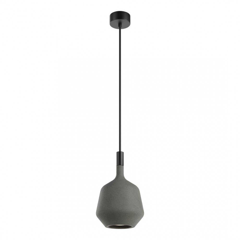 Suspension Redo Potter, metal, concrete, dark grey, 1XGU10, D.16 cm, IP65