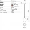 Suspension Redo Potter, metal, concrete, terracotta, 1XGU10, D.15 cm, IP65