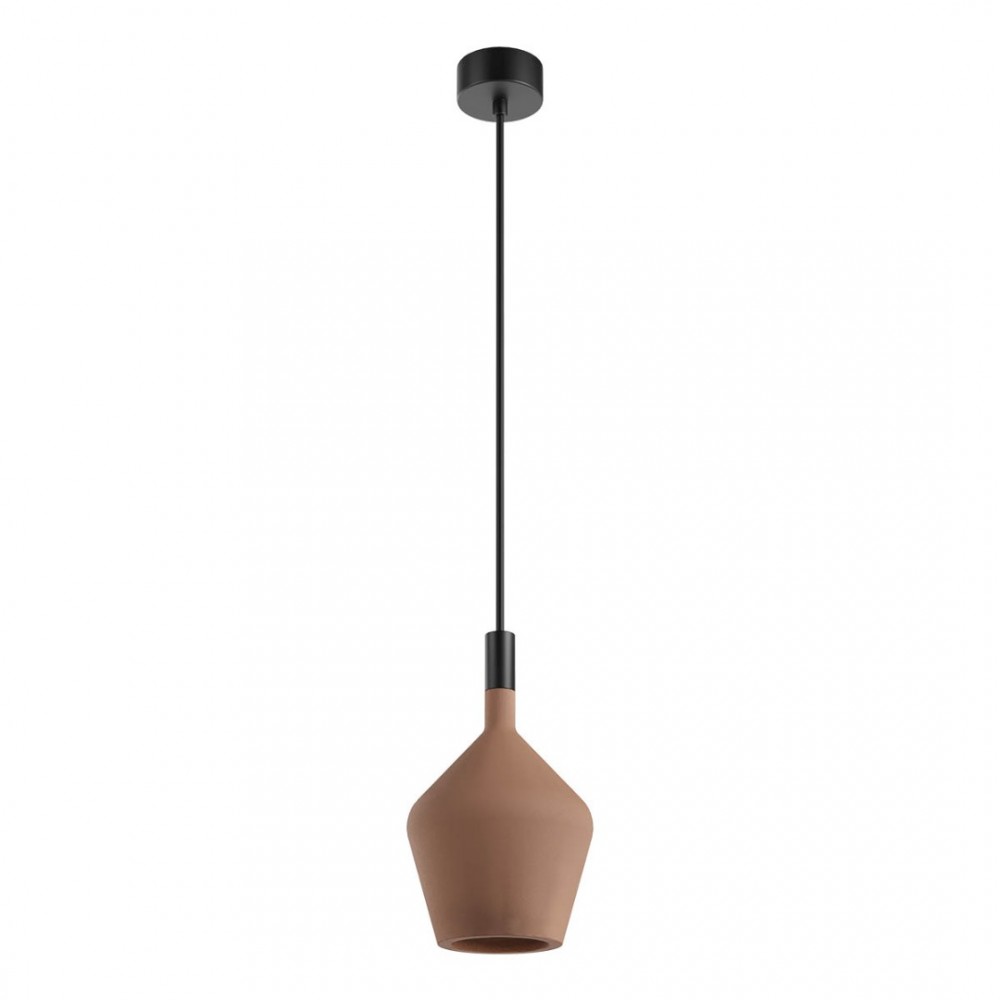 Suspension Redo Potter, metal, concrete, terracotta, 1XGU10, D.15 cm, IP65