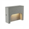 Step light Redo Sashi, concrete, dark grey, LED, 6W, 336 lumens, warm white 3000K, L.15 cm, IP65