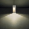 Bollard Redo Toss, concrete, ivory, LED, 10W, 741 lumens, warm white 3000K, H.30 cm, IP65