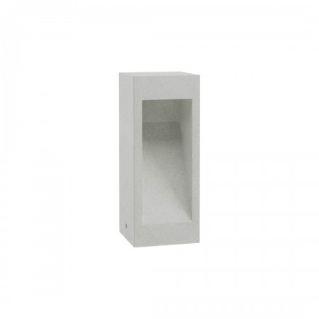 Bollard Redo Toss, concrete, ivory, LED, 10W, 741 lumens, warm white 3000K, H.30 cm, IP65