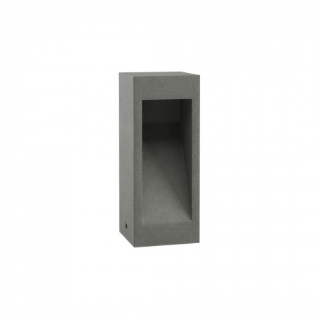 Bollard Redo Toss, concrete, dark grey, LED, 10W, 519 lumens, warm white 3000K, H.30 cm, IP65