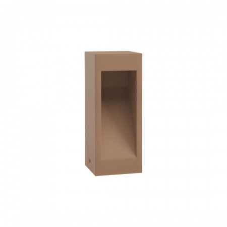 Bollard Redo Toss, concrete, terracotta, LED, 10W, 558 lumens, warm white 3000K, H.30 cm, IP65