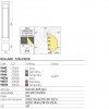 Bollard Redo Toss, concrete, ivory, LED, 10W, 741 lumens, warm white 3000K, H.60 cm, IP65