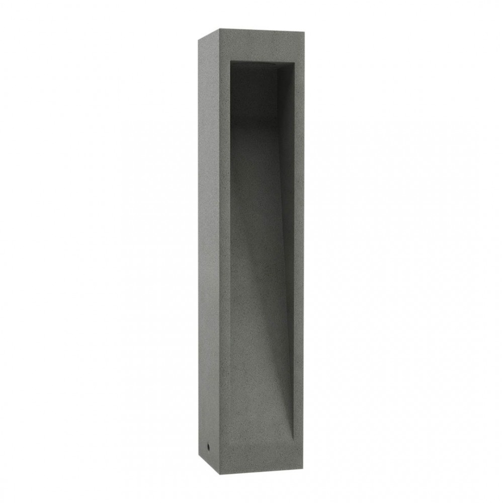 Bollard Redo Toss, concrete, dark grey, LED, 10W, 519 lumens, warm white 3000K, H.60 cm, IP65