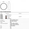 Ceiling lamp Redo Nox, metal, sand black, LED CCT, max.21W, 1607 lumens, warm white 2700K/3000K, D.22 cm, IP65
