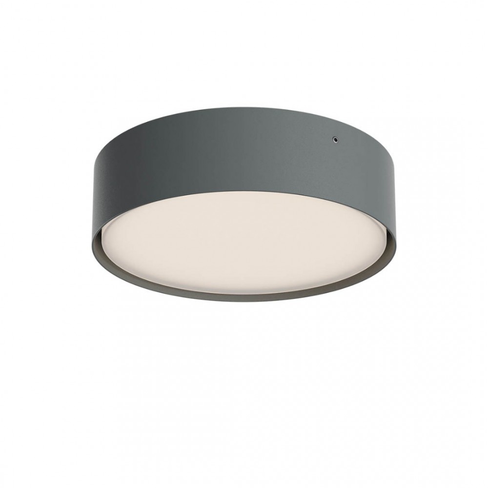 Ceiling lamp Redo Nox, metal, dark grey, LED CCT, max.21W, 1607 lumens, warm white 2700K/3000K, D.22 cm, IP65