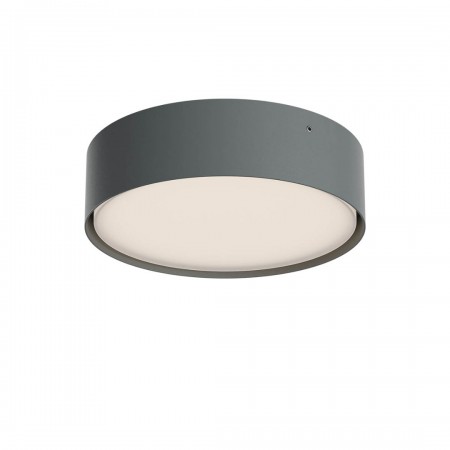 Ceiling lamp Redo Nox, metal, dark grey, LED CCT, max.21W, 1607 lumens, warm white 2700K/3000K, D.22 cm, IP65