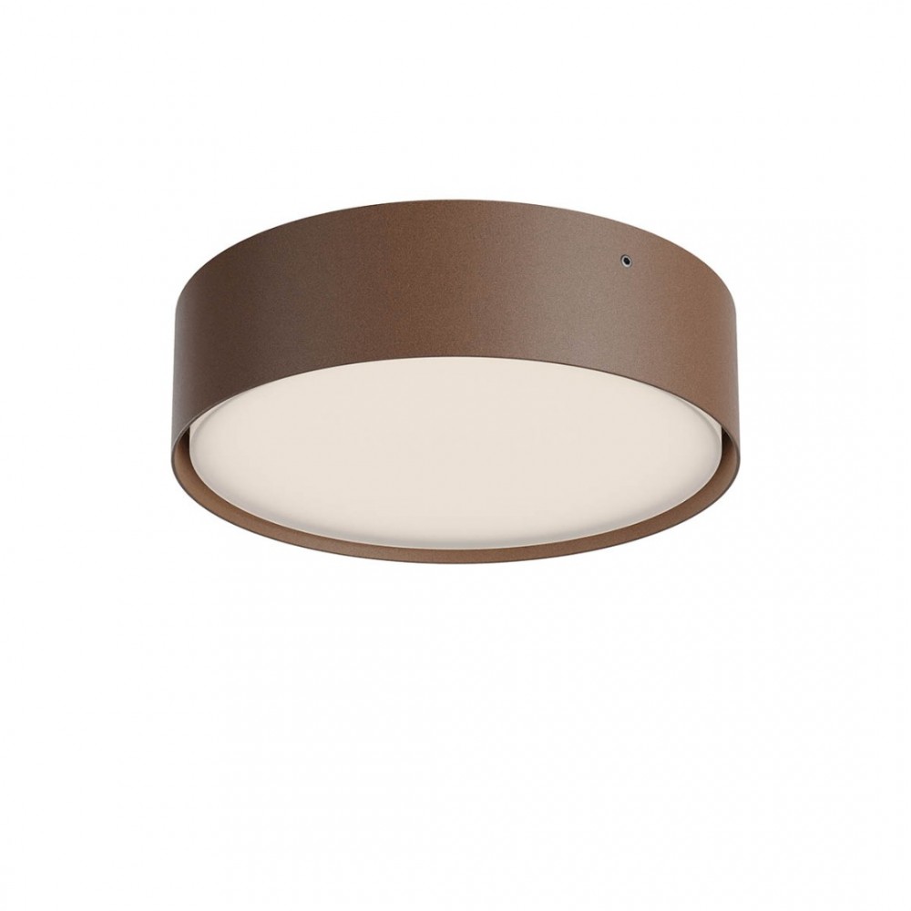 Ceiling lamp Redo Nox, metal, corten, LED CCT, max.21W, 1607 lumens, warm white 2700K/3000K, D.22 cm, IP65
