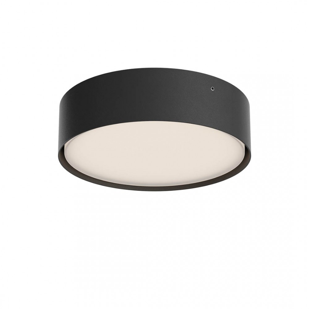Ceiling lamp Redo Nox, metal, sand black, LED CCT, max.21W, 1607 lumens, warm white 2700K/3000K, D.22 cm, IP65