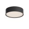 Ceiling lamp Redo Nox, metal, sand black, LED CCT, max.21W, 1607 lumens, warm white 2700K/3000K, D.22 cm, IP65