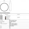 Ceiling lamp Redo Nox, metal, dark grey, LED CCT, max.29,5W, 2523 lumens, warm white 2700K/3000K, D.30 cm, IP65