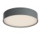 Ceiling lamp Redo Nox, metal, dark grey, LED CCT, max.29,5W, 2523 lumens, warm white 2700K/3000K, D.30 cm, IP65