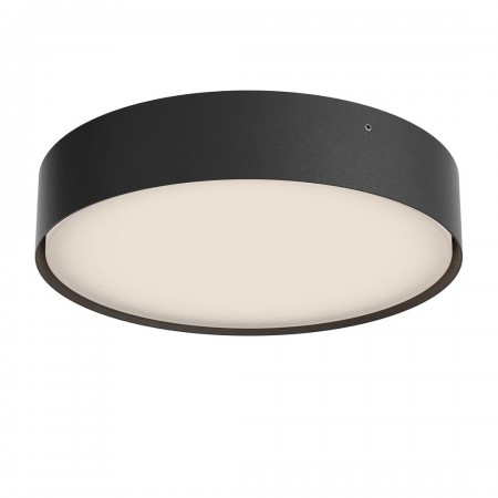 Ceiling lamp Redo Nox, metal, sand black, LED CCT, max.29,5W, 2523 lumens, warm white 2700K/3000K, D.30 cm, IP65