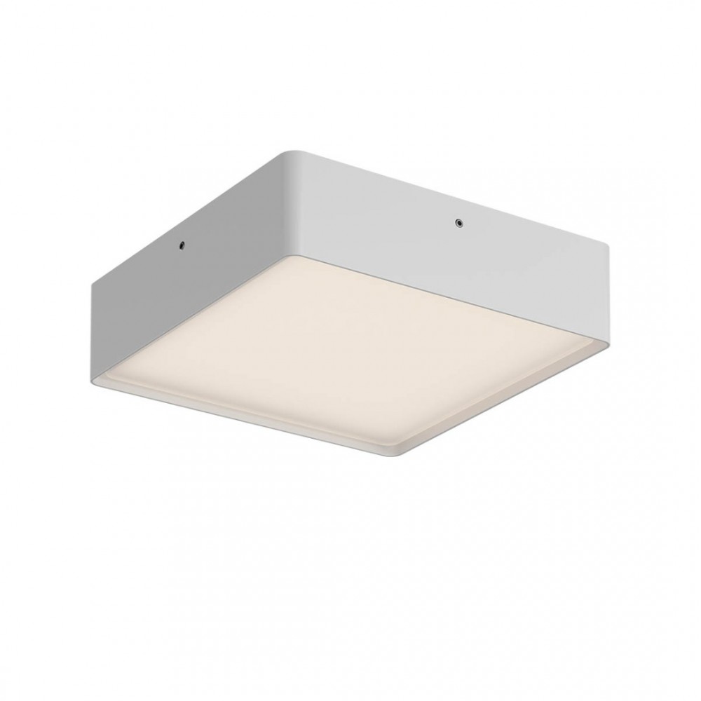 Ceiling lamp Redo Nox, metal, sand white, LED CCT, max.21W, 2383 lumens, warm white 2700K/3000K, L.22 cm, IP65