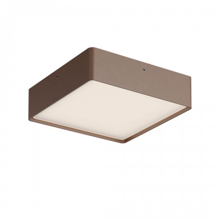 Ceiling lamp Redo Nox, metal, corten, LED CCT, max.21W, 2383 lumens, warm white 2700K/3000K, L.22 cm, IP65
