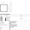 Ceiling lamp Redo Nox, metal, corten, LED CCT, max.29,5W, 2264 lumens, warm white 2700K/3000K, L.27 cm, IP65