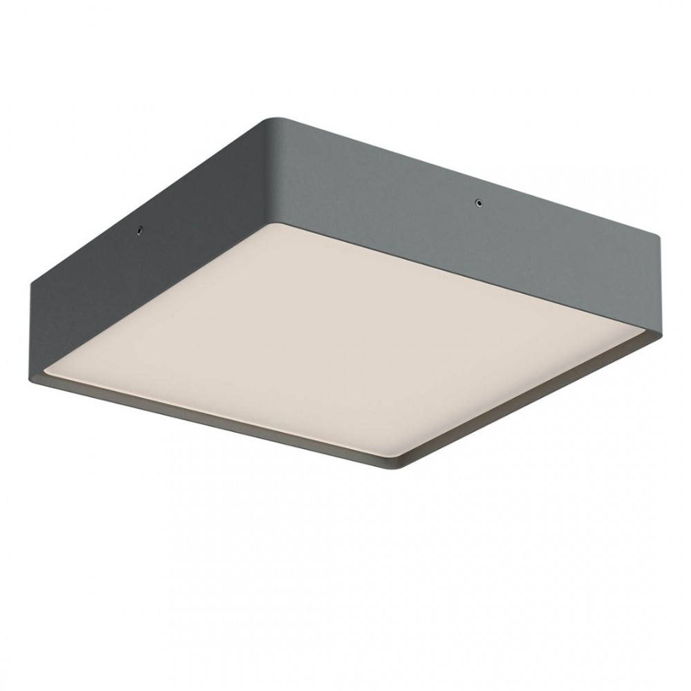 Ceiling lamp Redo Nox, metal, dark grey, LED CCT, max.29,5W, 2264 lumens, warm white 2700K/3000K, L.27 cm, IP65