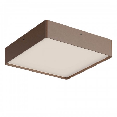 Ceiling lamp Redo Nox, metal, corten, LED CCT, max.29,5W, 2264 lumens, warm white 2700K/3000K, L.27 cm, IP65