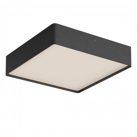 Ceiling lamp Redo Nox, metal, sand black, LED CCT, max.29,5W, 2264 lumens, warm white 2700K/3000K, L.27 cm, IP65