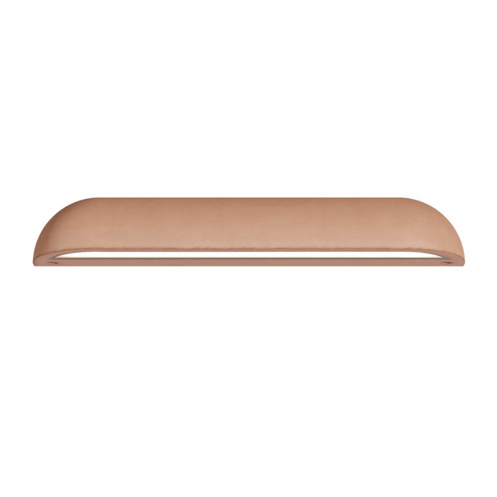 Wall lamp Redo Uron, concrete, terracotta, LED, 12,5W, 998 lumens, warm white 3000K, L.42 cm, IP65