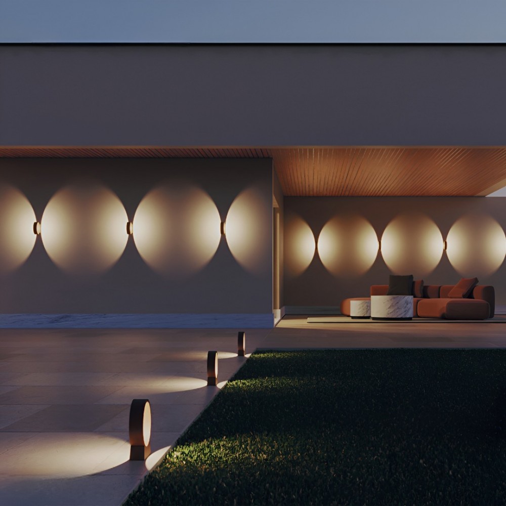 Bollard Redo Oniro, metal, corten, LED, 15W, 1074 lumens, warm white 3000K, H.49 cm, IP65