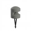 Bollard Redo Cliff, metal, concrete, dark grey, LED, 8W, 159 lumens, warm white 3000K, D.16 cm, IP65