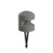 Bollard Redo Cliff, metal, concrete, dark grey, LED, 8W, 159 lumens, warm white 3000K, D.16 cm, IP65