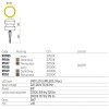 Bollard Redo Cliff, metal, concrete, ivory, LED, 8W, 351 lumens, warm white 3000K, D.16 cm, IP65