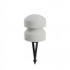 Bollard Redo Cliff, metal, concrete, ivory, LED, 8W, 351 lumens, warm white 3000K, D.16 cm, IP65