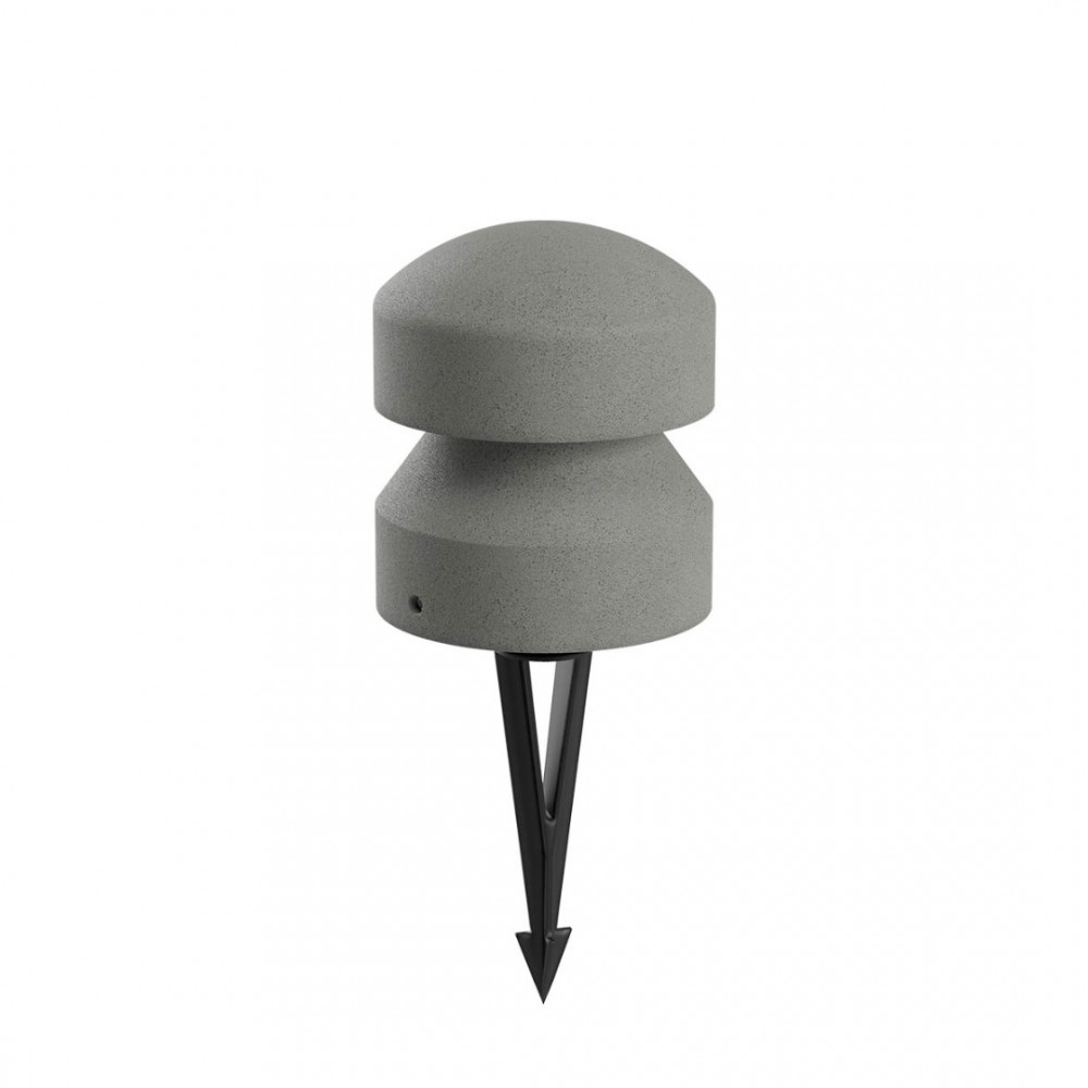 Bollard Redo Cliff, metal, concrete, dark grey, LED, 8W, 351 lumens, warm white 3000K, D.16 cm, IP65