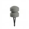 Bollard Redo Cliff, metal, concrete, dark grey, LED, 8W, 351 lumens, warm white 3000K, D.16 cm, IP65